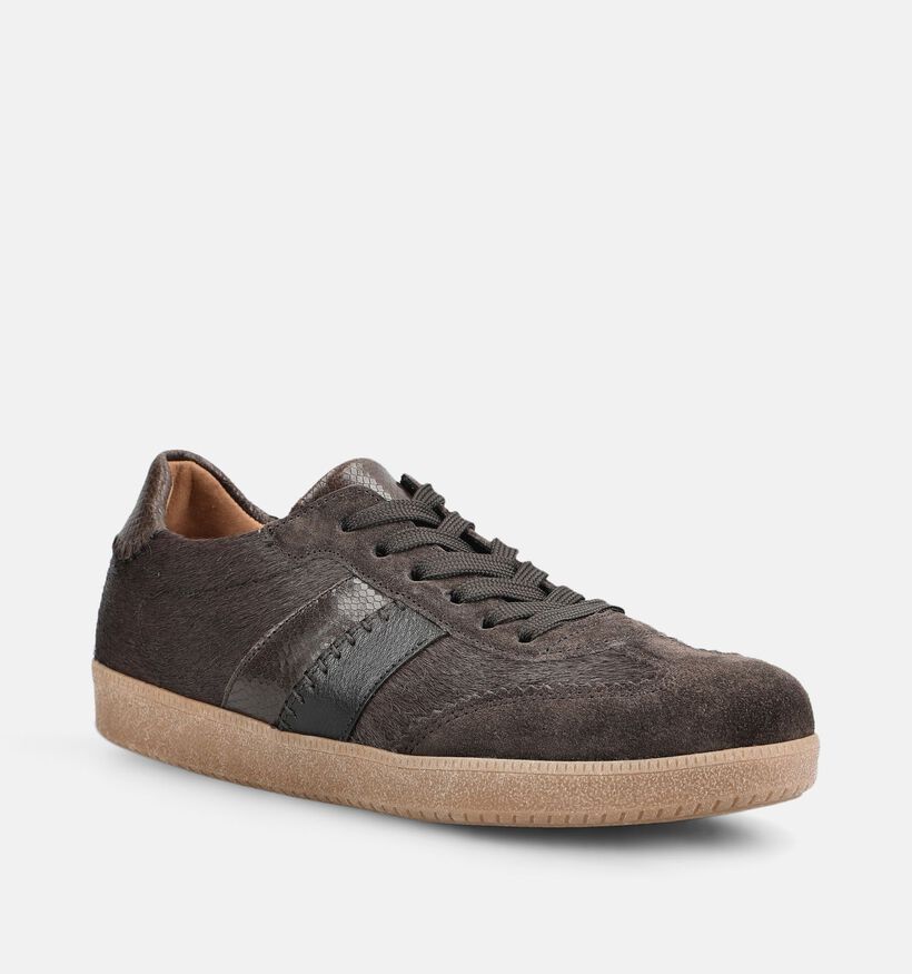Gabor Donkerbruine Veterschoenen voor dames (376980) - geschikt voor steunzolen