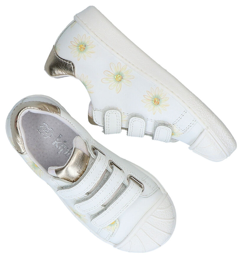 Kipling Virani Witte Velcroschoenen in leer (289325)