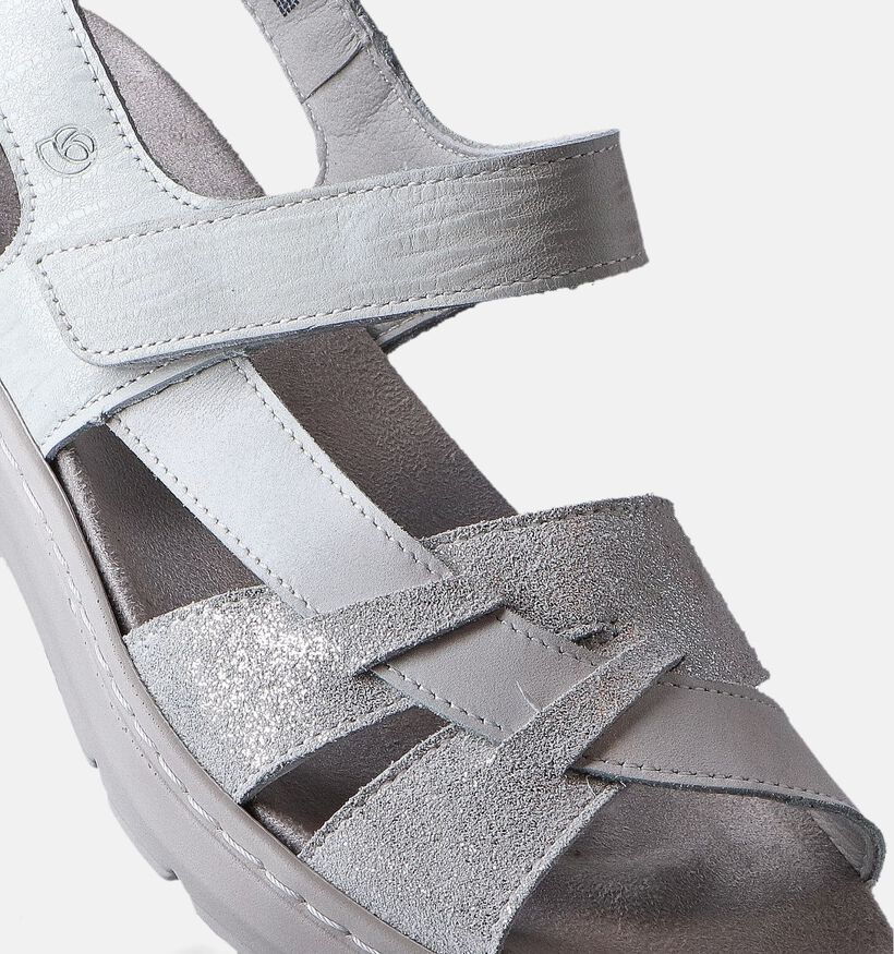 Suave Grijze Sandalen voor steunzolen voor dames (357743) - geschikt voor steunzolen