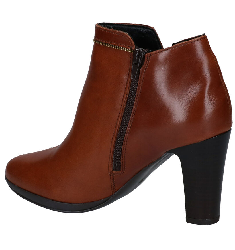 Signatur Bottines à talons en Cognac pour femmes (299164)