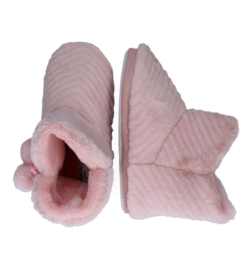 Torfs Home Pantoufles fermées en Rose pour femmes (315859)