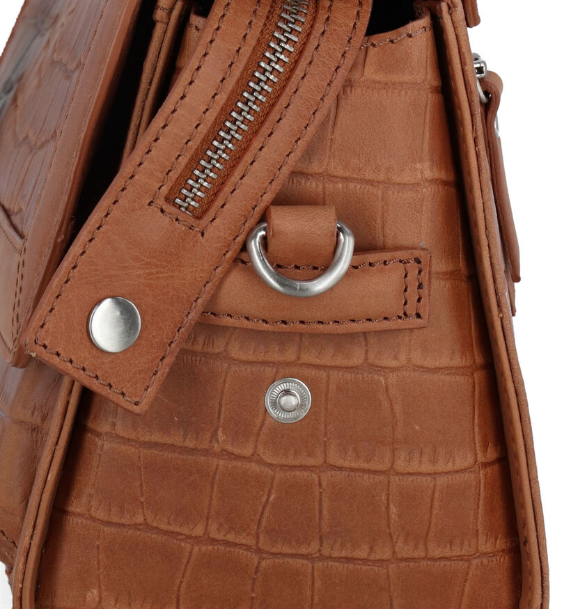 Burkely Icon Ivy Sac à main en Cognac en cuir (307977)