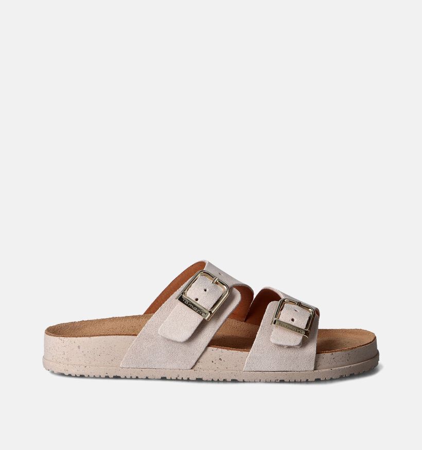 Tamaris Nu-pieds plates en Beige pour femmes (356932)