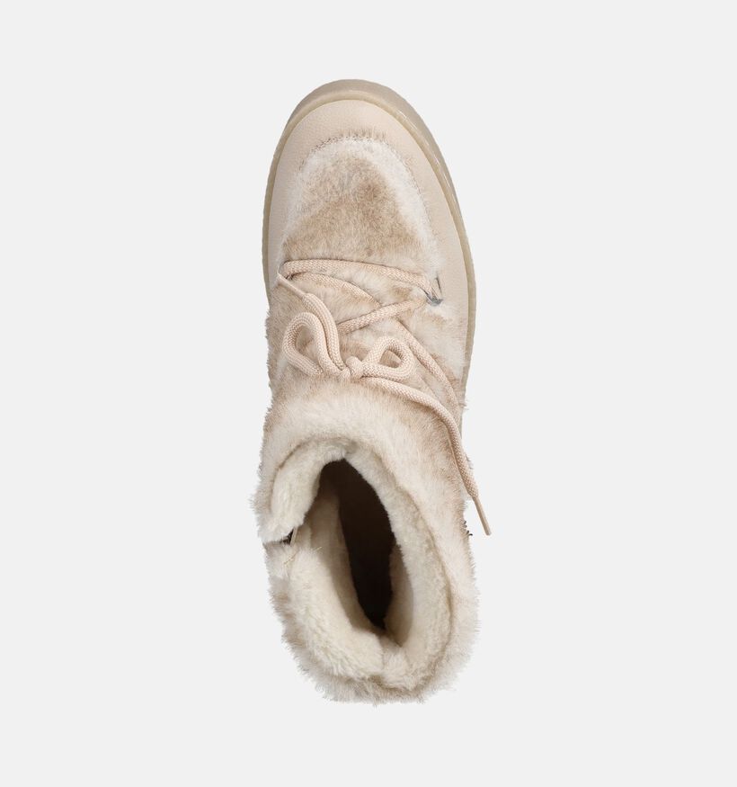 Tamaris Boots en Ecru pour femmes (378983) - pour semelles orthop&eacute;diques