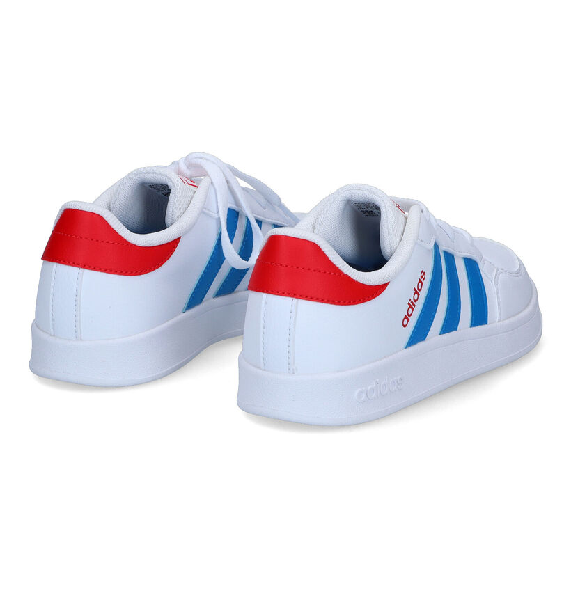 adidas Breaknet Witte Sneakers voor jongens (318924) - geschikt voor steunzolen