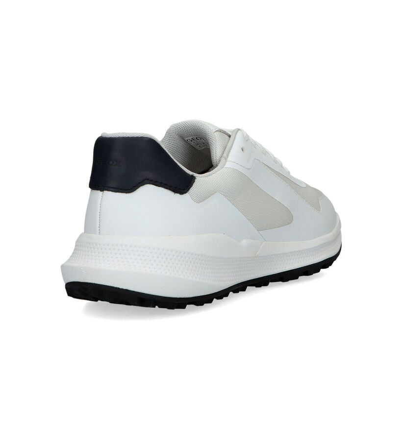 Geox PG 1X Witte Veterschoenen voor heren (326729) - geschikt voor steunzolen