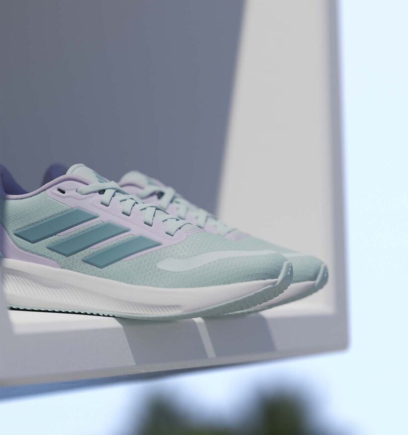 adidas Runfalcon 5 Baskets sportives en Bleu pour filles (366847) - pour semelles orthop&eacute;diques