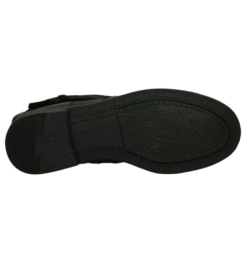 Milo & Mila Bottes basses en Noir en cuir (204660)