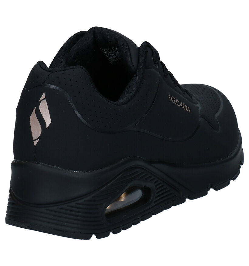 Skechers Stand On Air Baskets sportives en Noir pour femmes (361783) - pour semelles orthopédiques