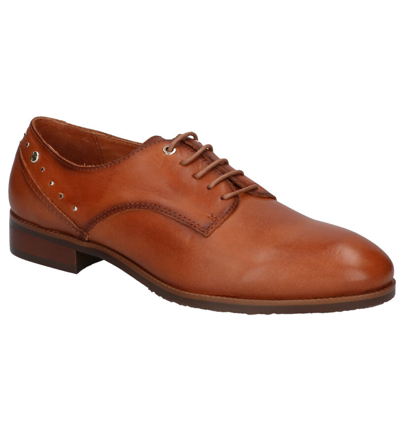 Pikolinos Royal Cognac Veterschoenen in leer (261460)