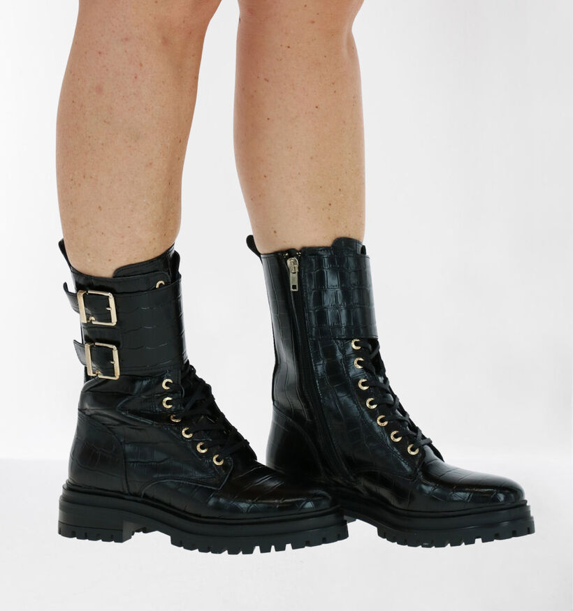 Scapa Zwarte Boots voor dames (281229) - geschikt voor steunzolen