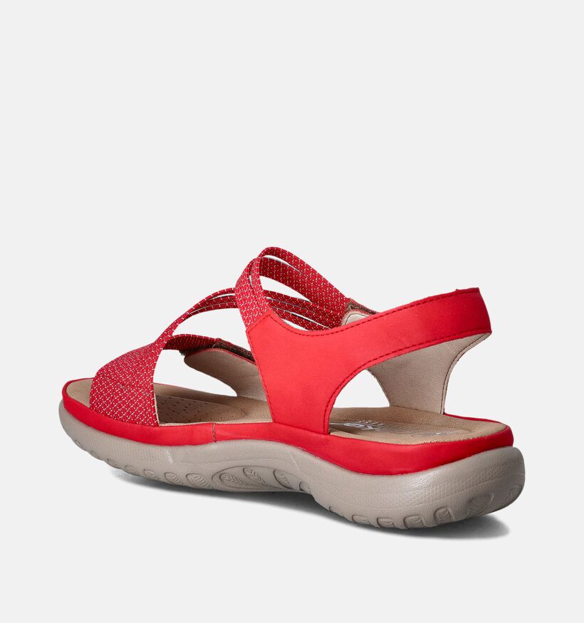 Rieker Rode Sandalen voor dames (354995)