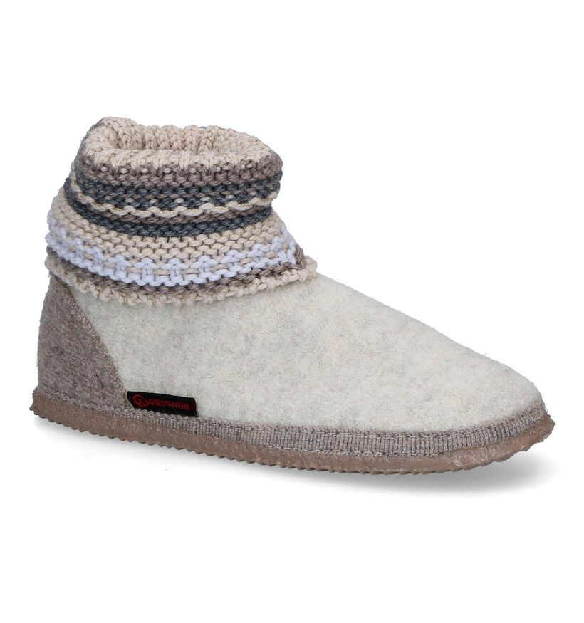 Giesswein Kiel Pantoufles hautes en Bleu pour femmes (349152)