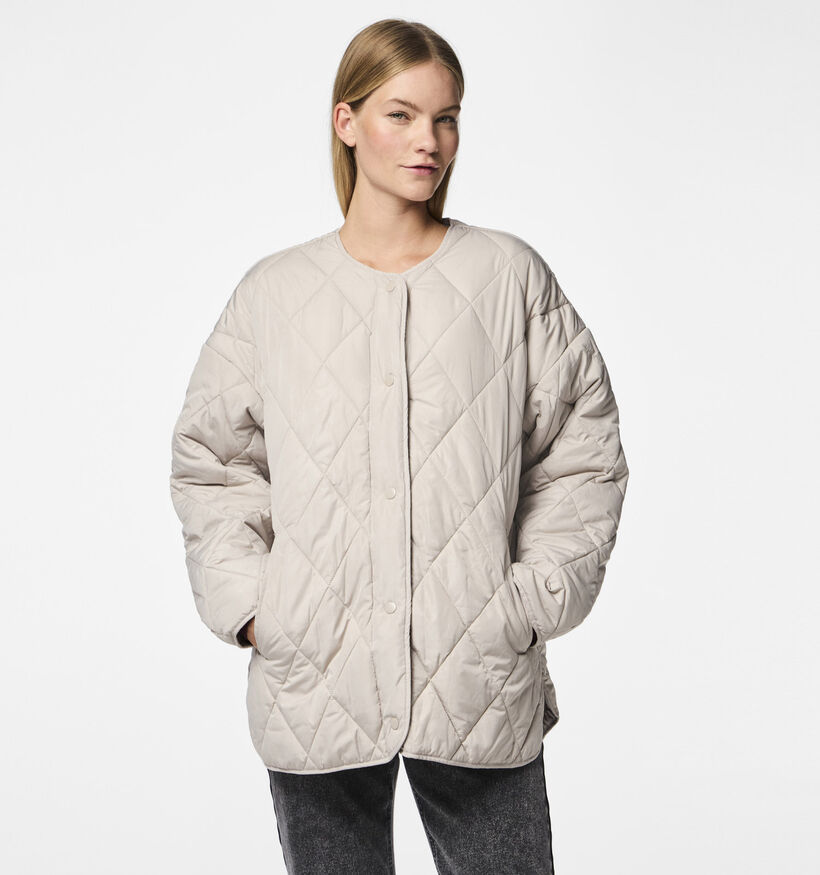 Pieces Stella Quilted Jacket Beige Jas voor dames (367053)