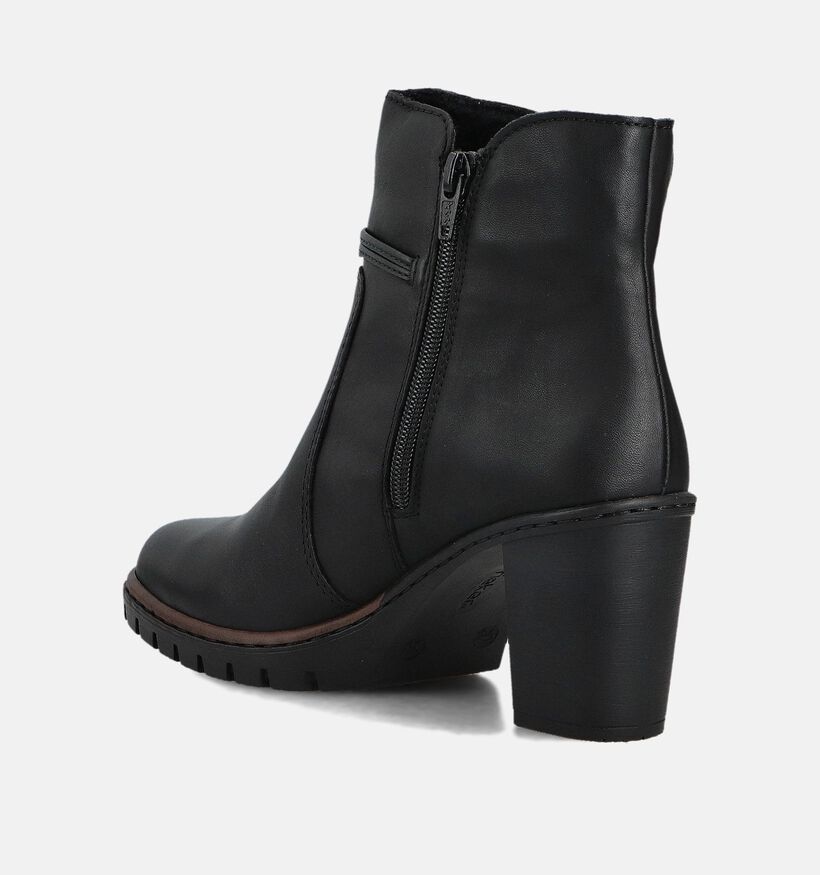 Rieker Bottines &agrave; talons en Noir pour femmes (377929)
