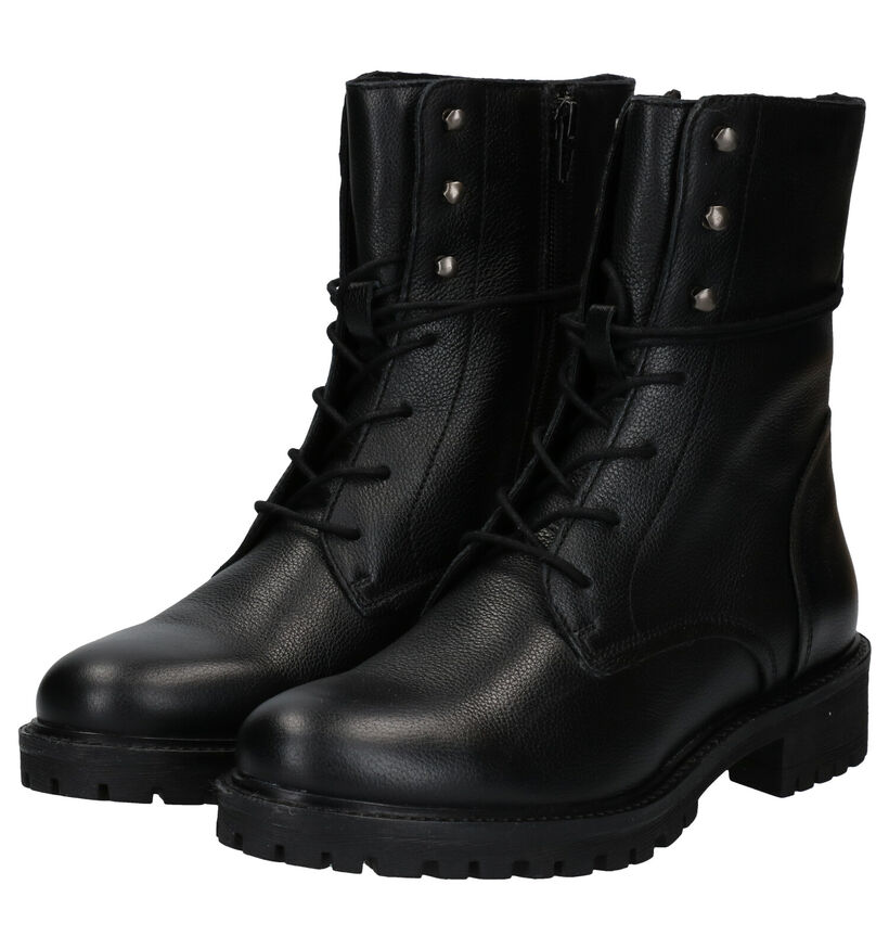 Geox Hoara Bottines en Noir en cuir (278856)