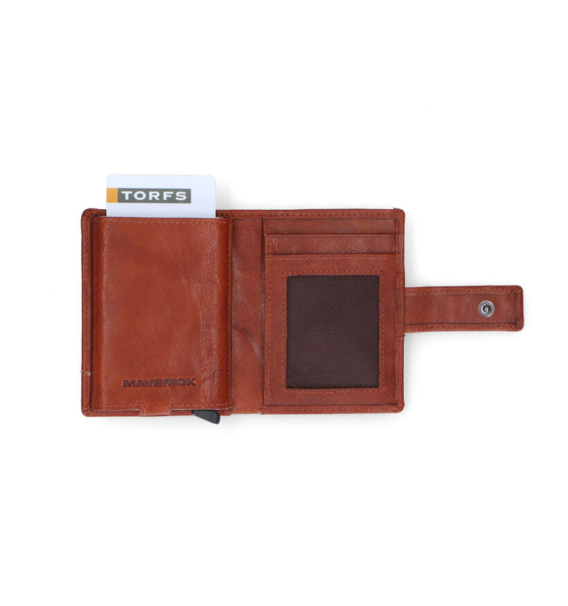 Maverick Porte-carte en Cognac pour hommes (341275)