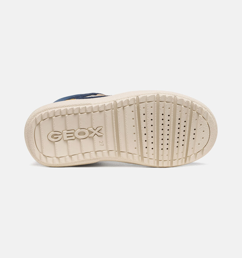 Geox Theleven Boot &agrave; lacets en Bleu pour gar&ccedil;ons (377756) - pour semelles orthop&eacute;diques