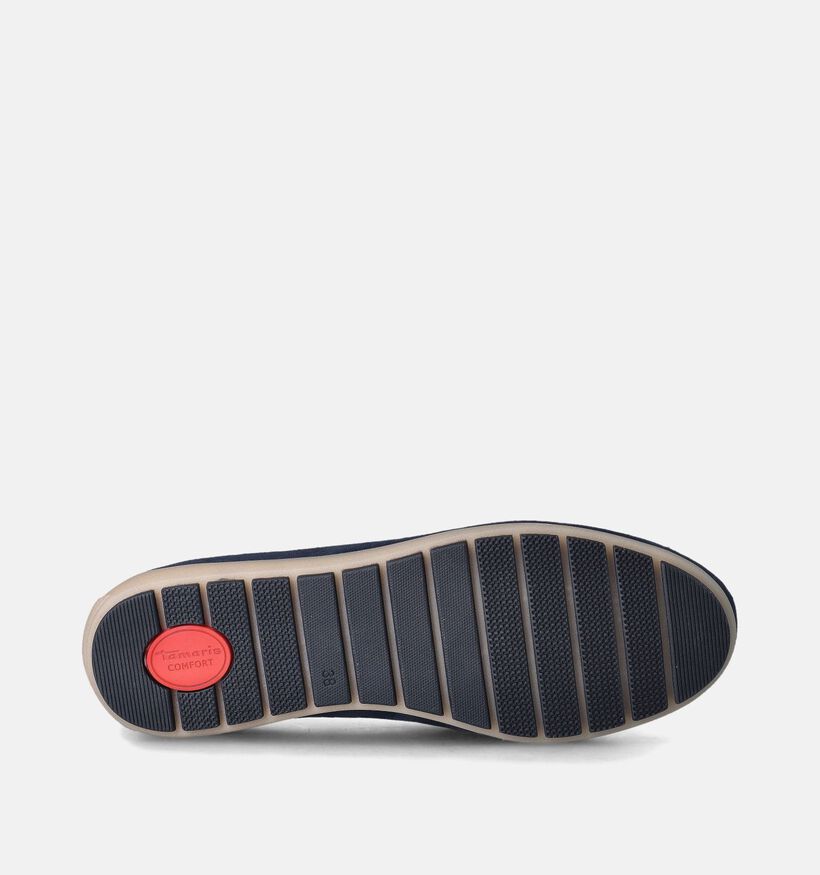 Tamaris Comfort Mocassins en Bleu pour femmes (351718) - pour semelles orthopédiques