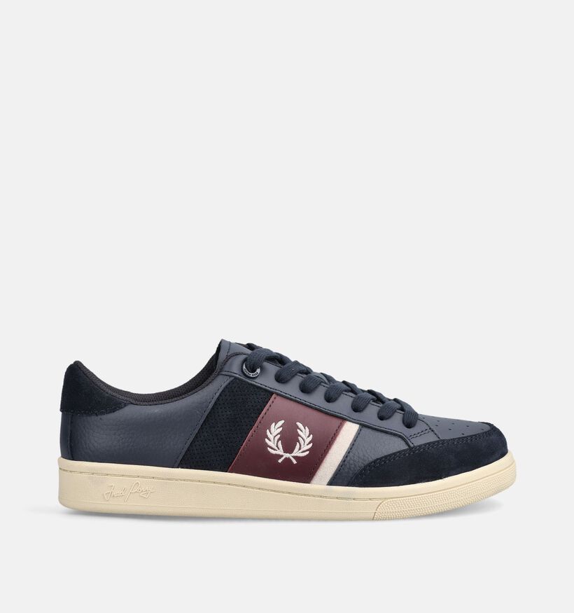 Fred Perry Leather Donkerblauwe Veterschoenen voor heren (368922) - geschikt voor steunzolen