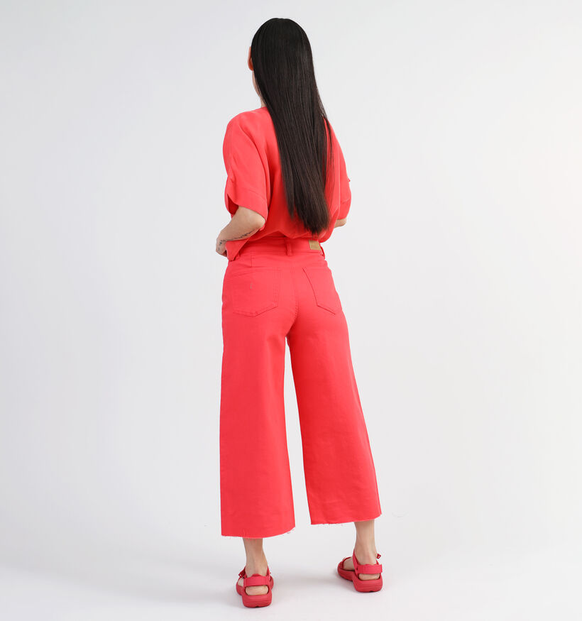 Vero Moda Wild Kayla Pantalon large en Rouge pour femmes (342044)