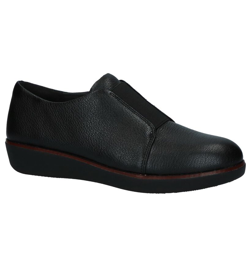 FitFlop Chaussures slip-on en Noir en cuir (225577)