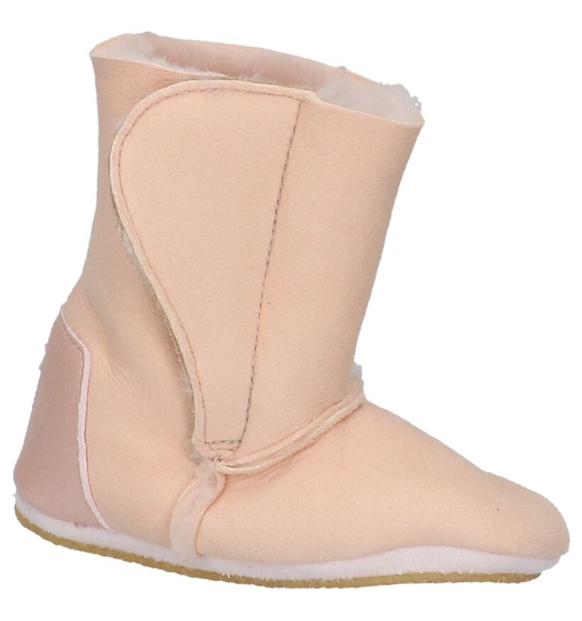 Easy Peasy Anti-slip Licht Roze Babylaarsjes in leer (234585)