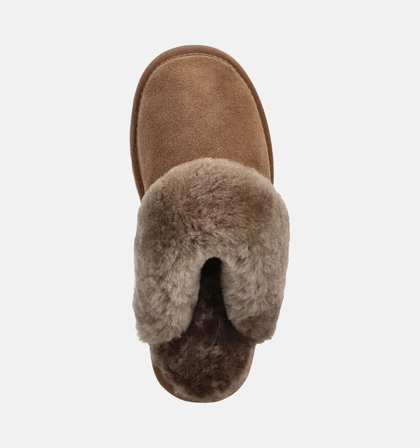 Warmbat Flurry Zwarte Pantoffels Warmbat Flurry Taupe Open Pantoffels voor dames (362515)