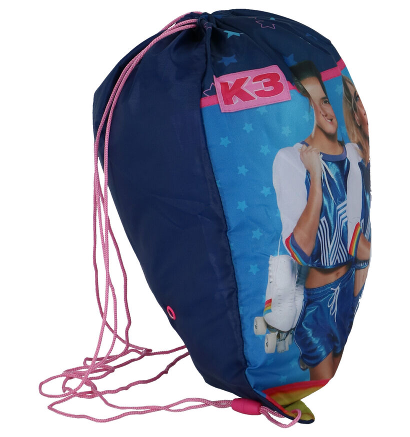 K3 Sacs à dos en Bleu en textile (260735)