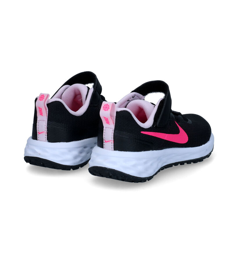 Nike Revolution 6 Zwarte Sneakers voor meisjes (308999) - geschikt voor steunzolen