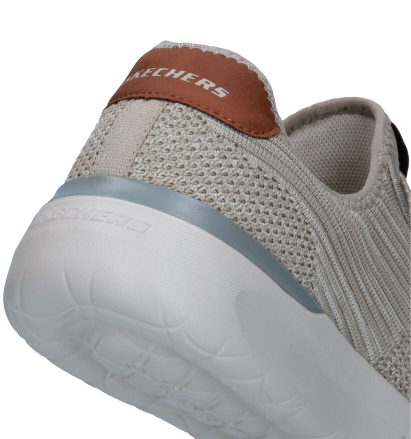 Skechers Lattimore Coringa Taupe Slip-on sneakers voor heren (351871)