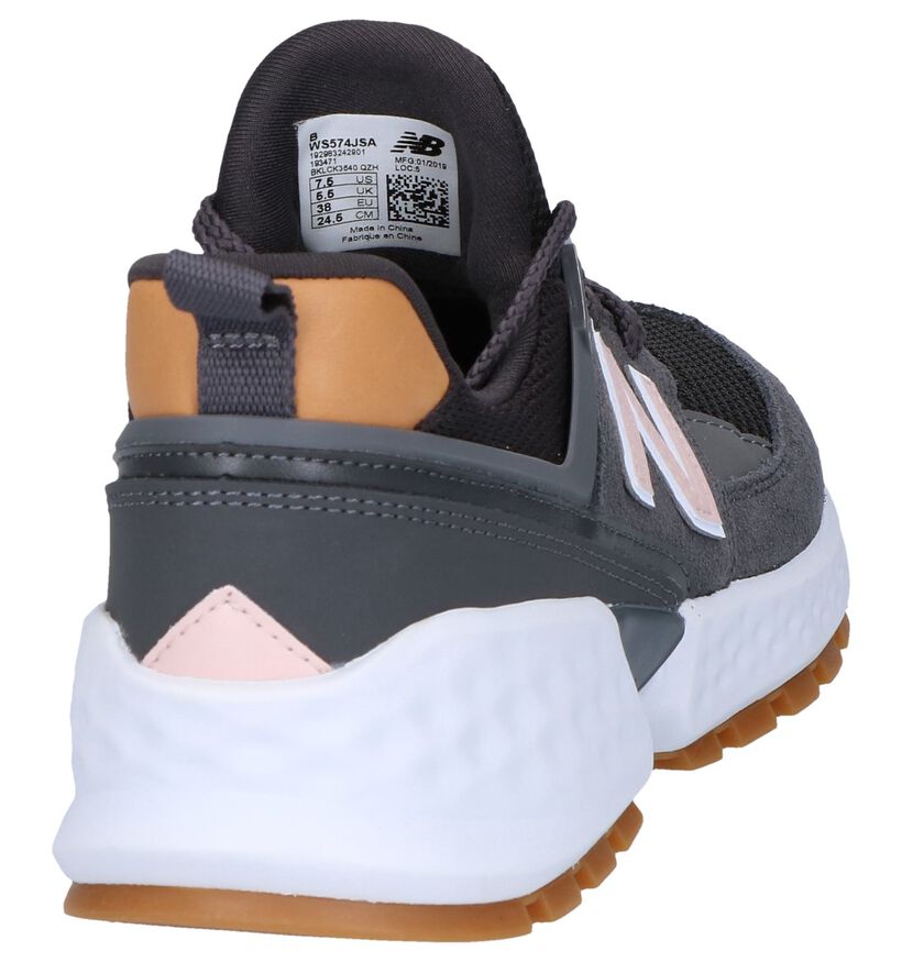 574 Baskets sportives en Gris foncé en textile (249887)