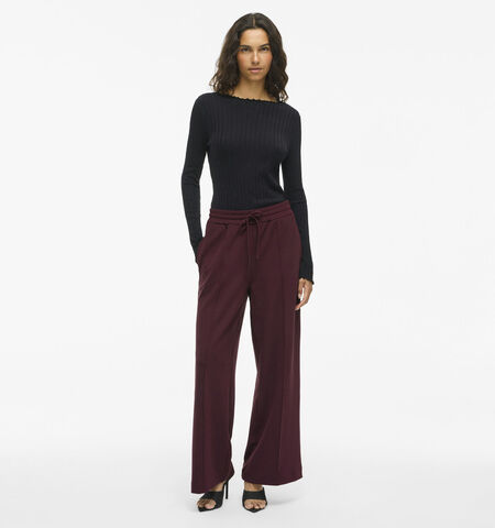 Vila Broeken Beige/Blauw/Bordeaux/Groen