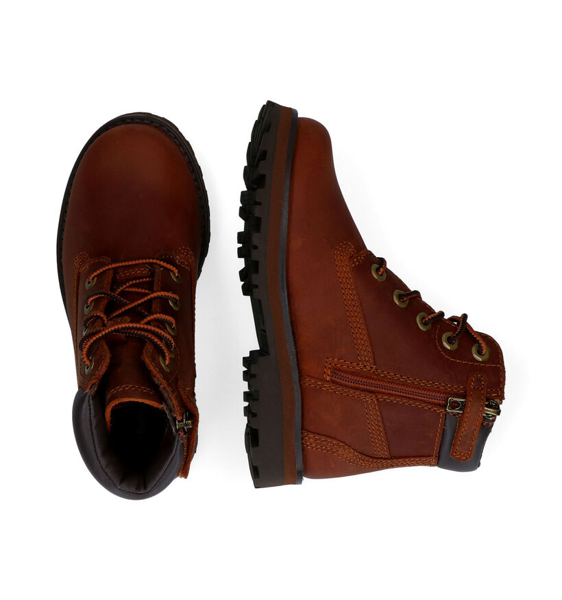 Timberland Courma Kid 6 inch Bottines en Marron pour filles, garçons (329077) - pour semelles orthopédiques