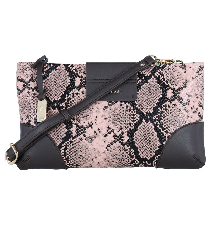 Pepe Moll Roos/Bruine Clutch in kunstleer (283583)