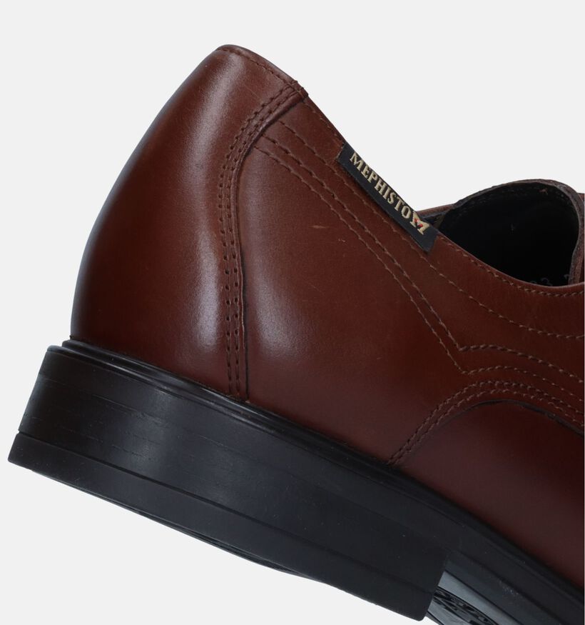 Mephisto Kevin Hopper Chaussures à lacets en Cognac pour hommes (330817) - pour semelles orthopédiques