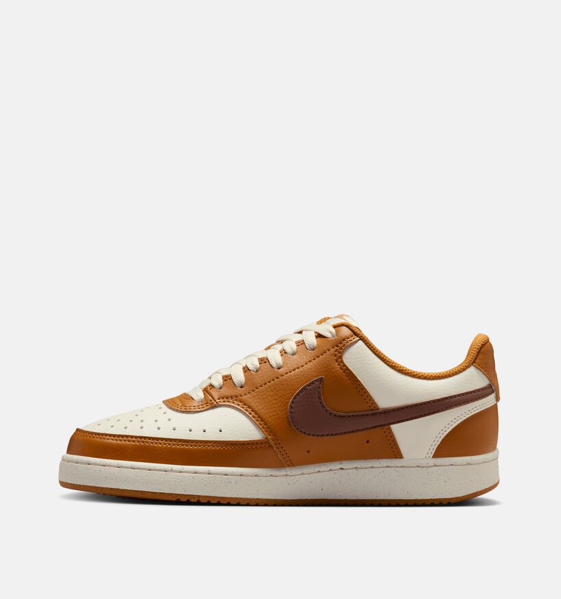Nike Court Vision Low Cognac Sneakers voor dames (359905) - geschikt voor steunzolen