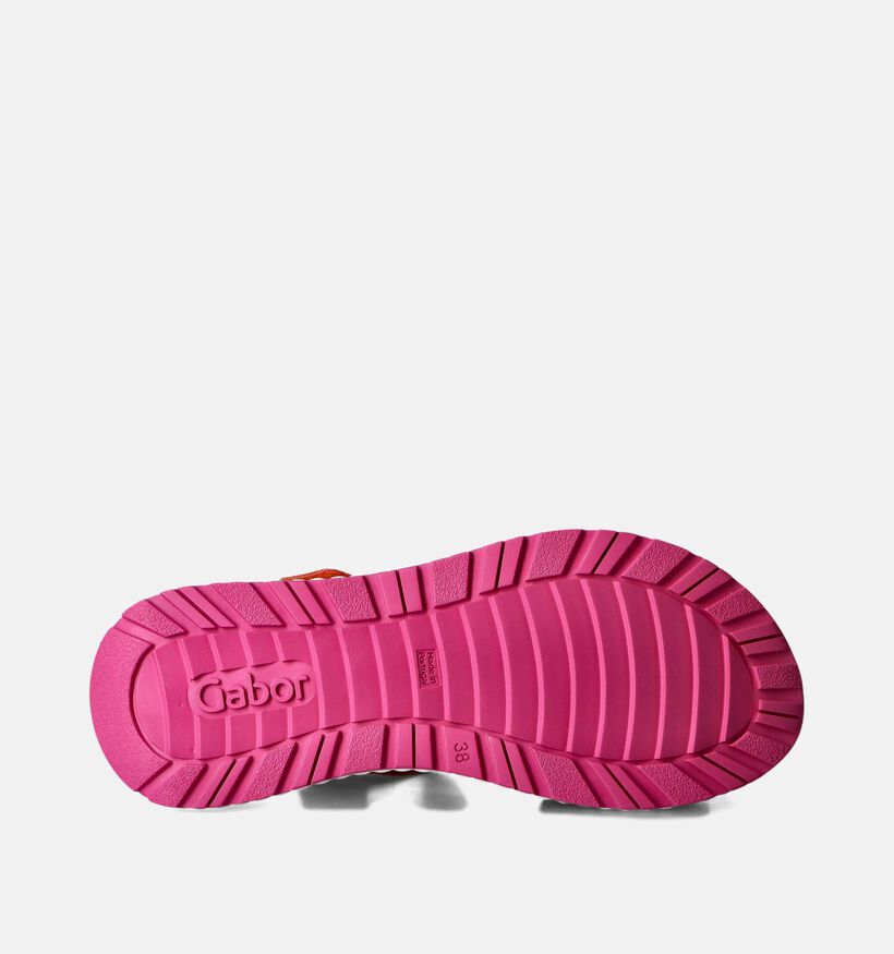 Gabor Best Fitting Rode Sandalen met sleehak voor dames (355109)