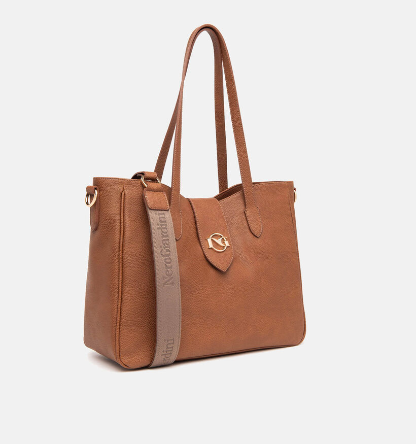 NeroGiardini Cognac Handtas met rits voor dames (346679)