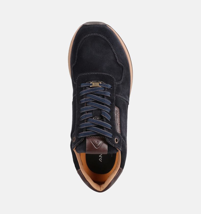 Ambitious Slow Chaussures plates en Bleu fonc&eacute; pour hommes (381294) - pour semelles orthop&eacute;diques