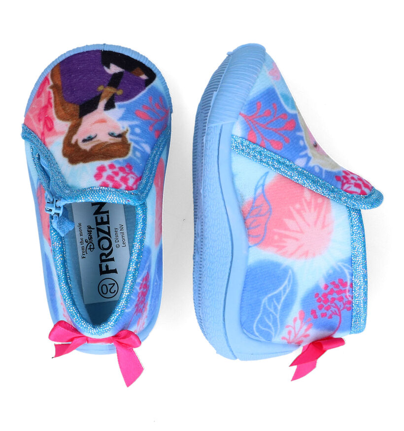 Frozen Pantoufles pour bébé en Bleu clair pour filles (325525)