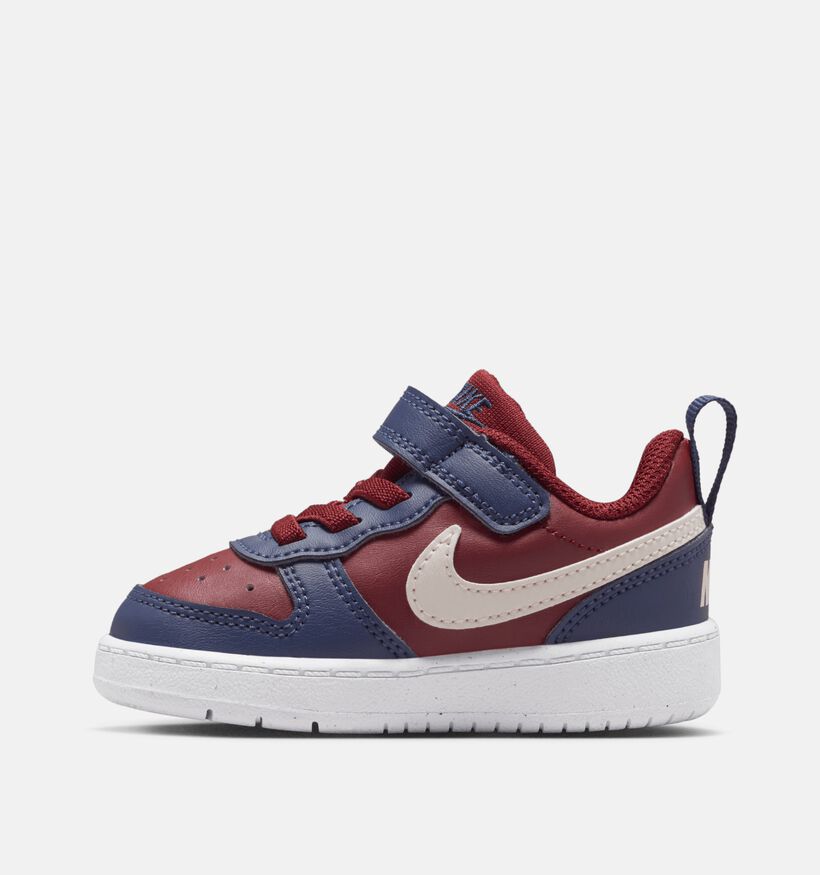 Nike Court Borough Donkerrode Sneakers voor jongens, meisjes (359842) - geschikt voor steunzolen