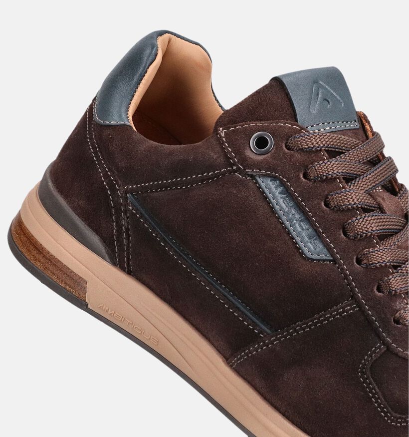 Ambitious Slow Chaussures plates en Brun fonc&eacute; pour hommes (381292) - pour semelles orthop&eacute;diques