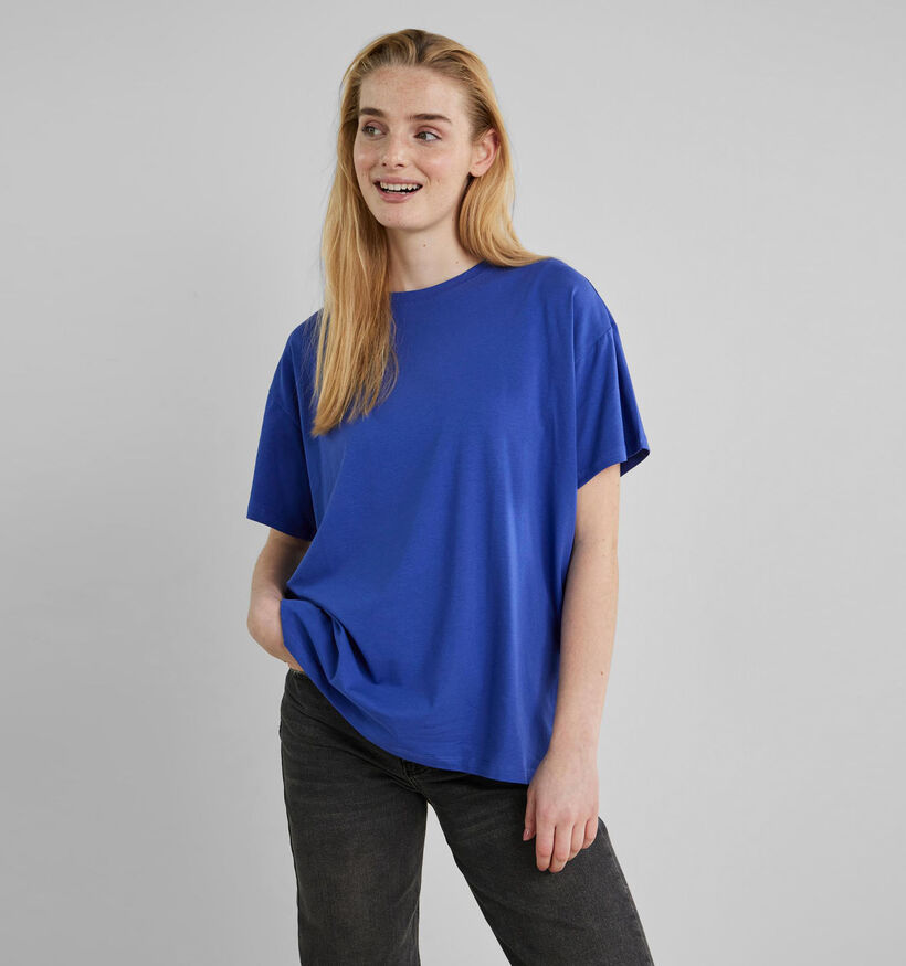 Pieces Mariski Blauwe T-shirt (317816)