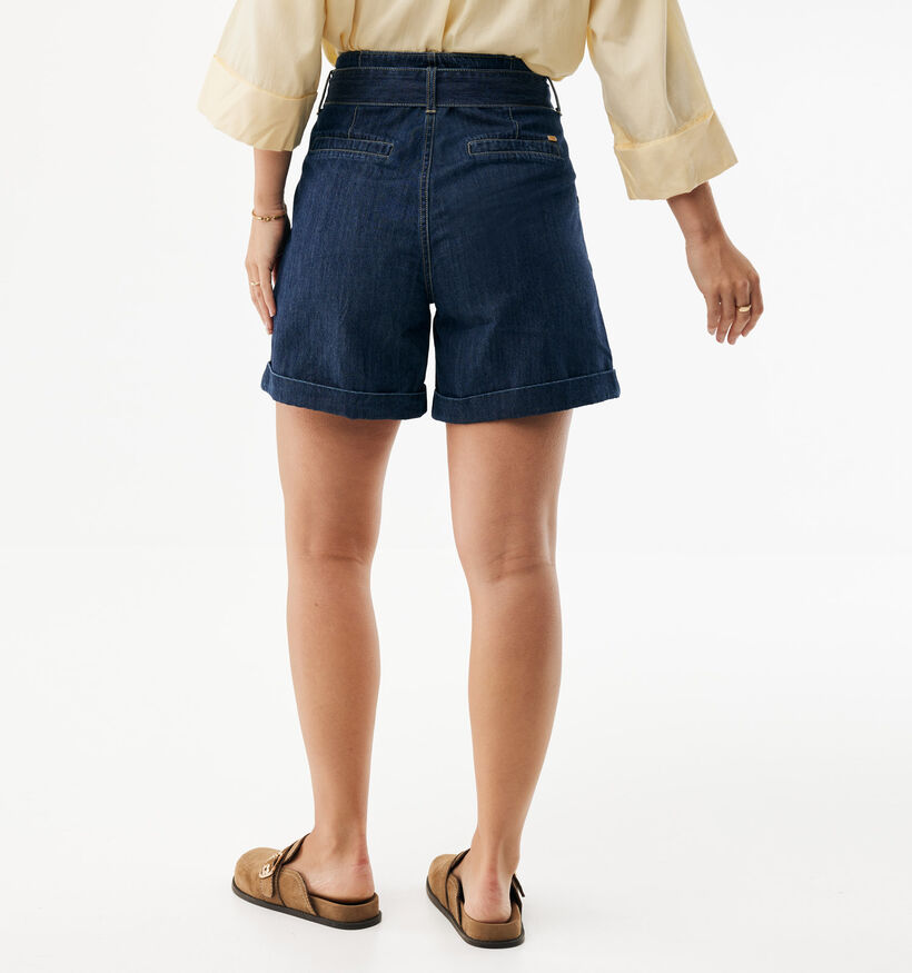 Mexx Paperbag Denim Donkerblauwe Short voor dames (368588)