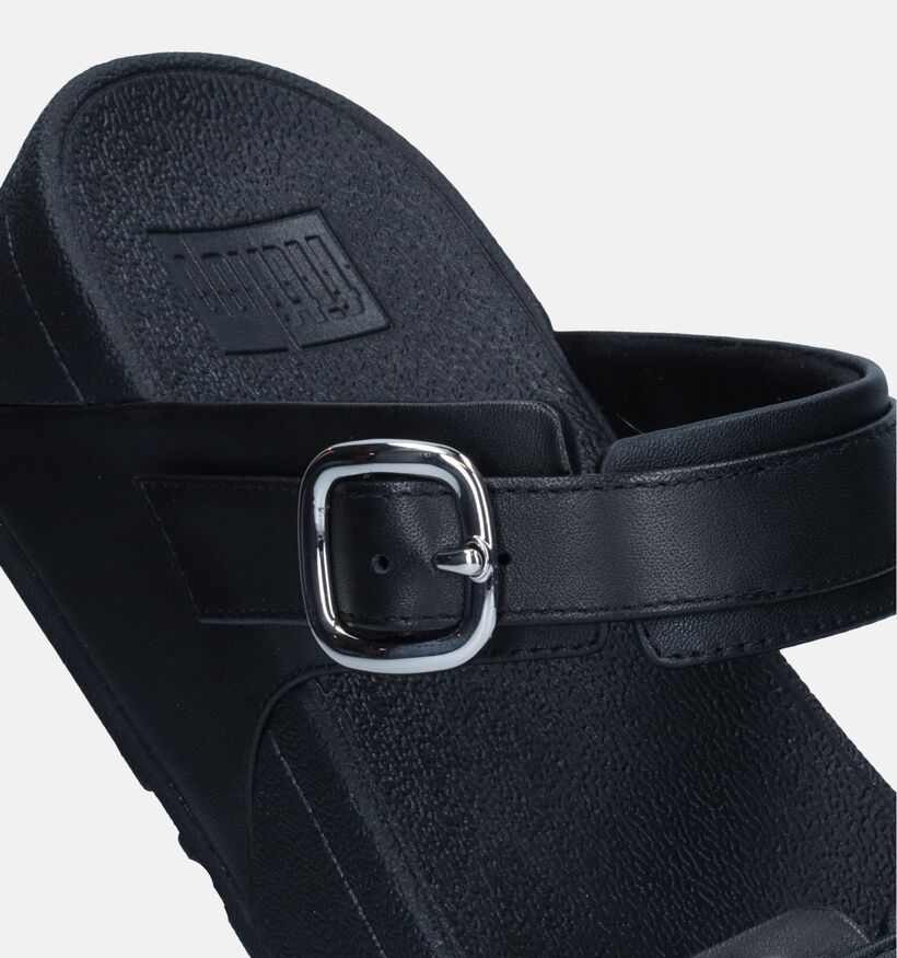 FitFlop Lulu Adjustable Nu-pieds en Noir pour femmes (336970)