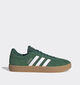 adidas VL Court 3.0 Baskets en Vert pour garçons, hommes (350121) - pour semelles orthopédiques