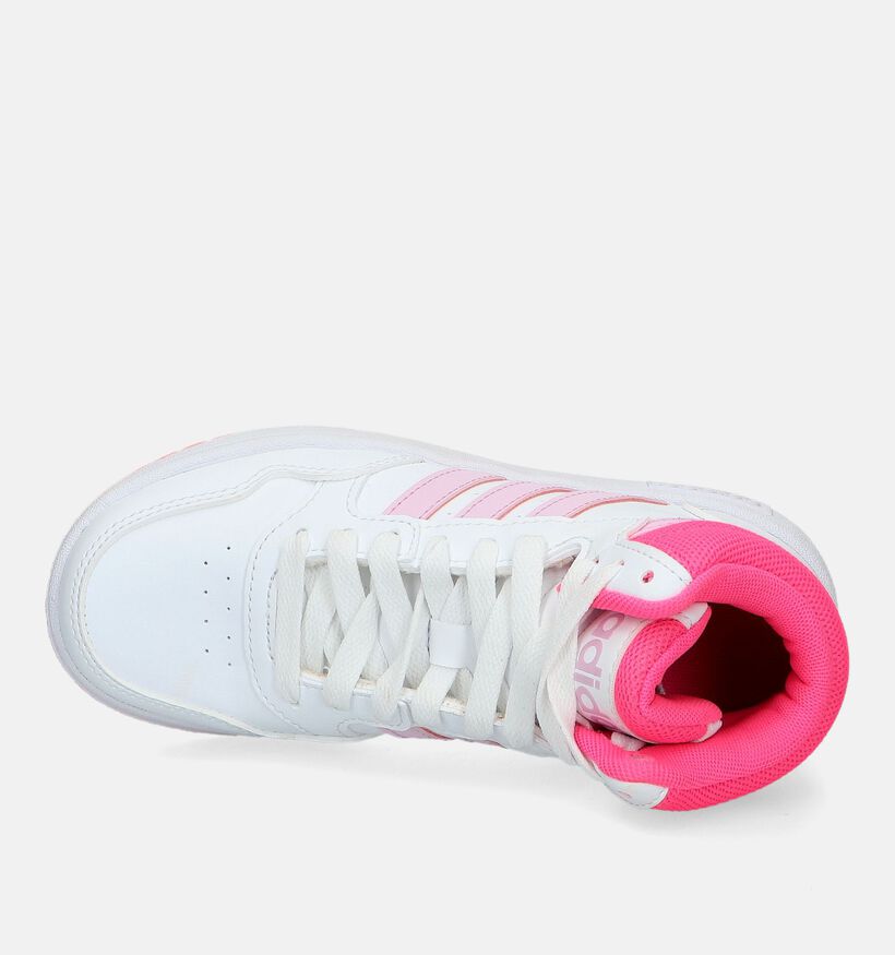 adidas Hoops Mid 3.0 K Witte Sneakers voor meisjes (332375)