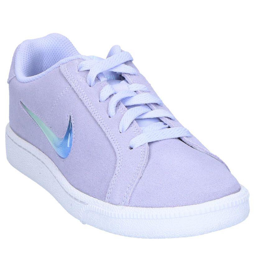 Paarse Sneakers Nike Court Royale in daim (249791)