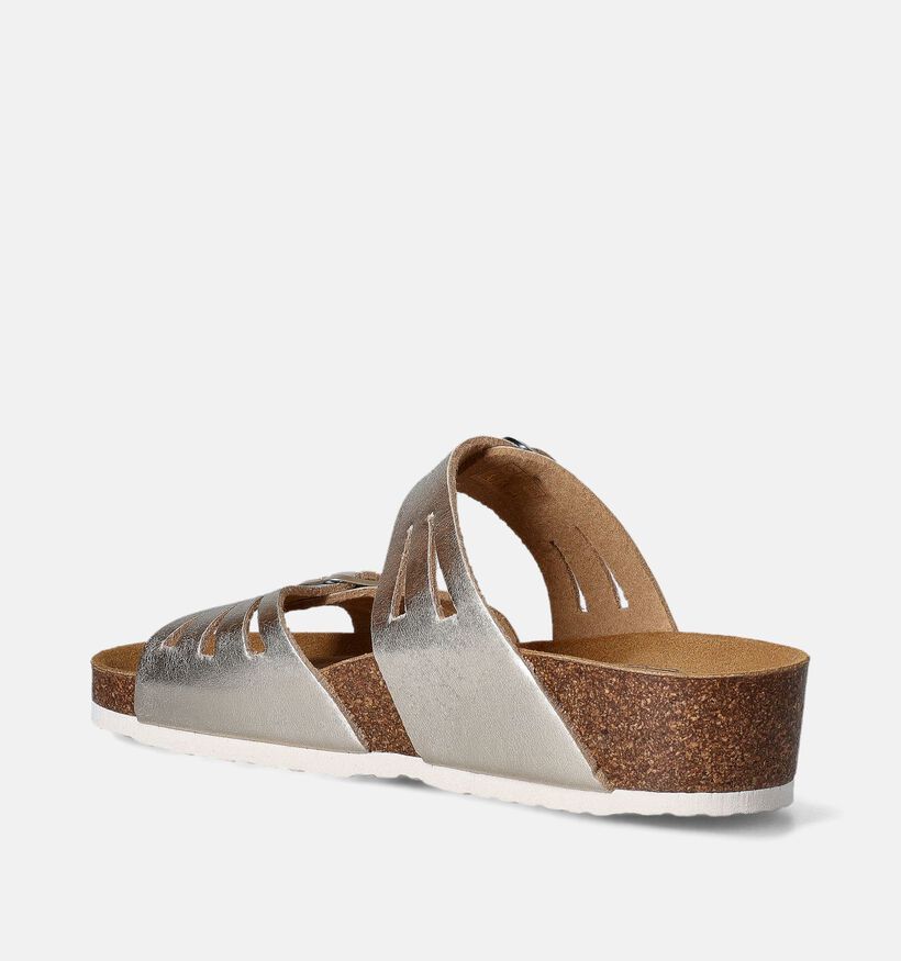 Bio Dream Nu-pieds compensées en Or pour femmes (358071)